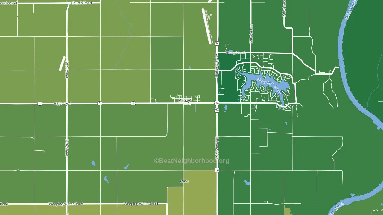 68409, NE block-group voter-turnout map