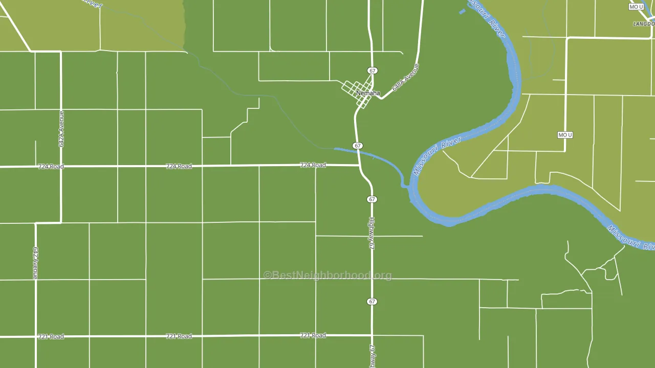 68414, NE block-group voter-turnout map