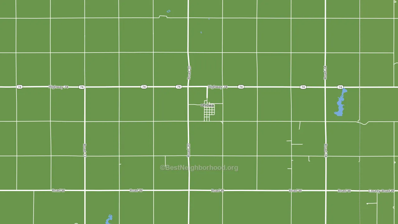 68416, NE block-group voter-turnout map