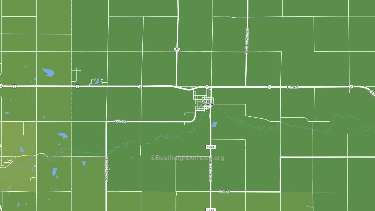 68418, NE block-group voter-turnout map