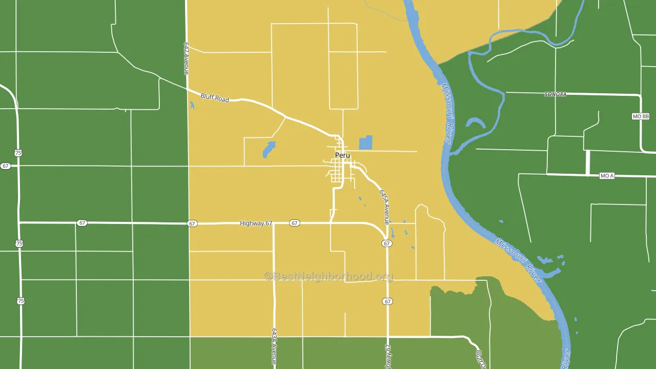 68421, NE block-group voter-turnout map