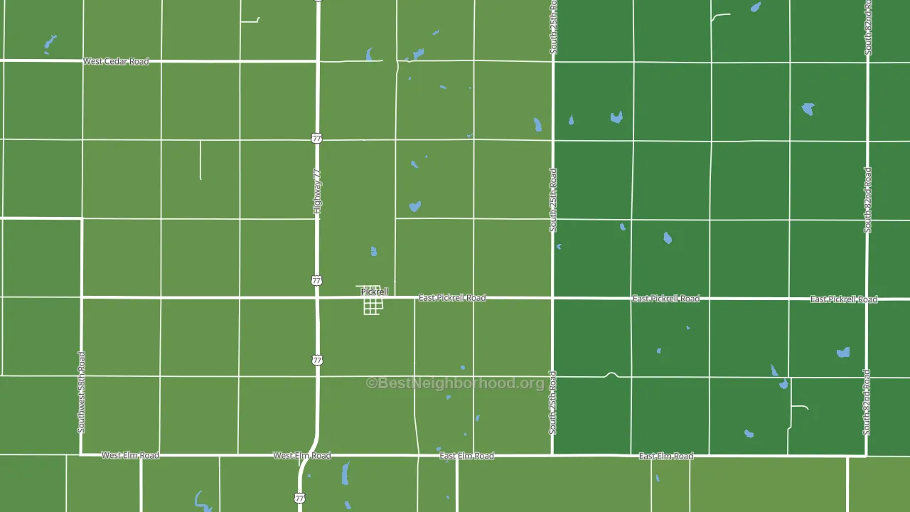 68422, NE block-group voter-turnout map