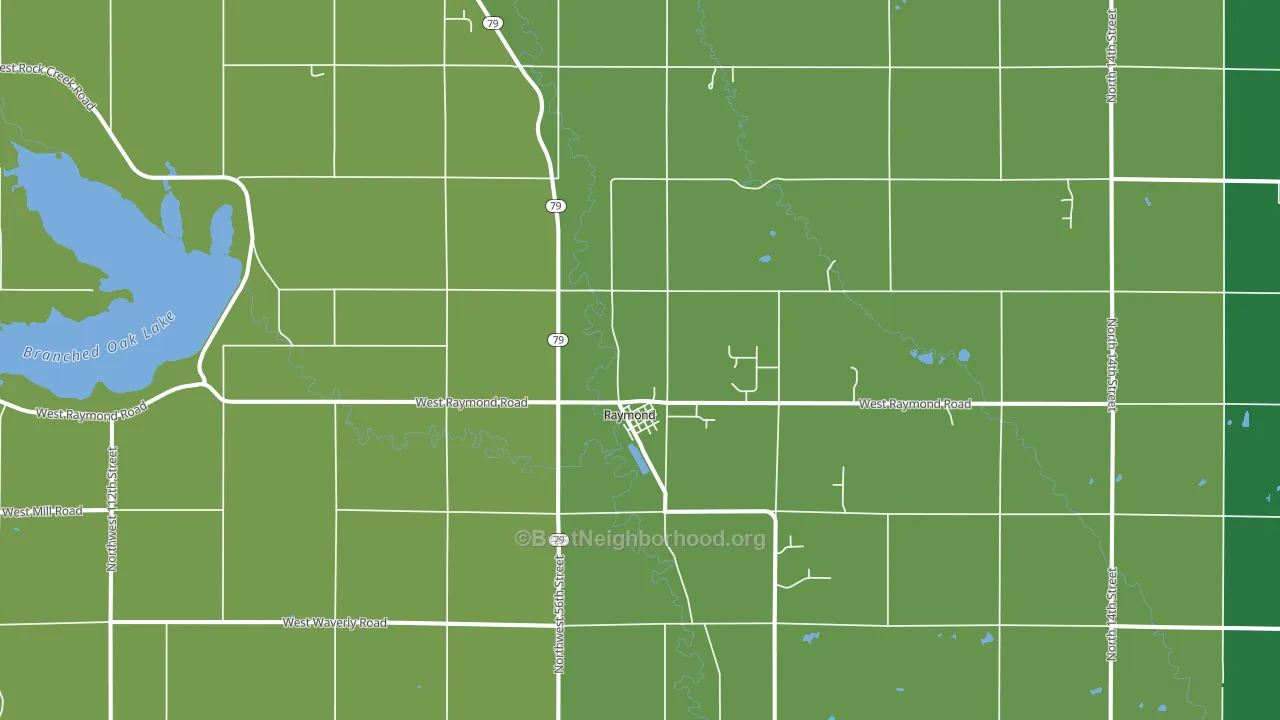 68428, NE block-group voter-turnout map