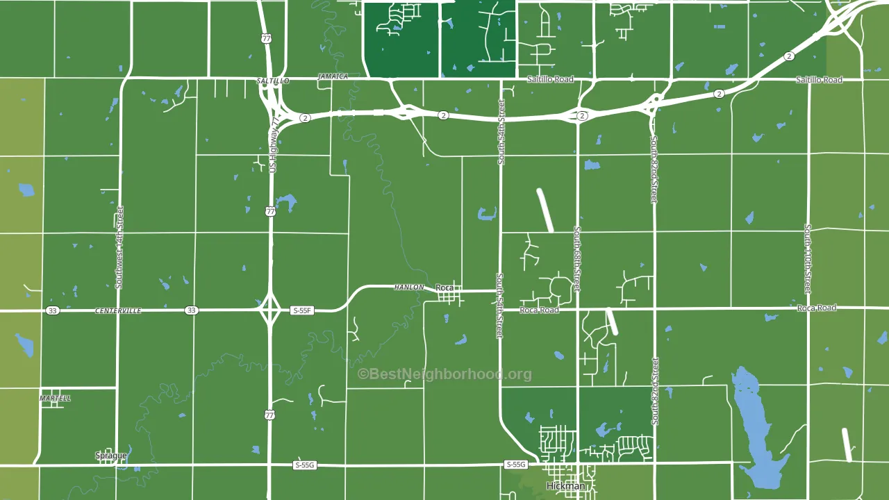 68430, NE block-group voter-turnout map