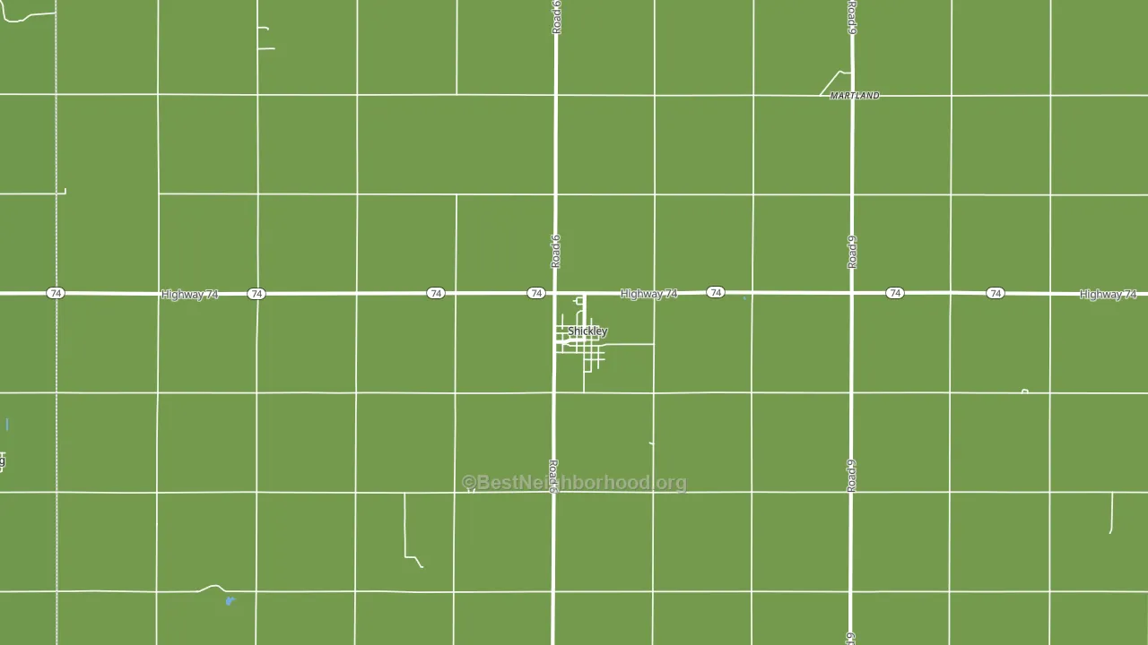 68436, NE block-group voter-turnout map