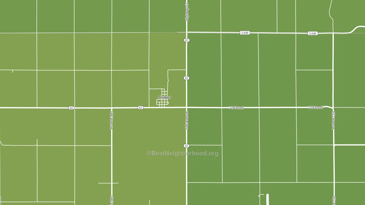 68437, NE block-group voter-turnout map
