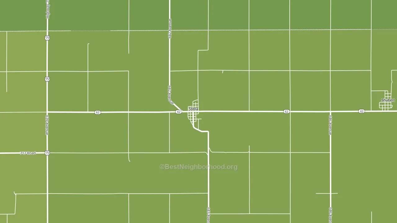 68442, NE block-group voter-turnout map