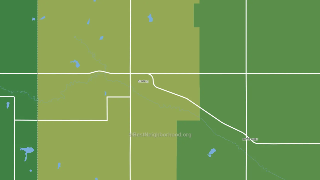 68443, NE block-group voter-turnout map