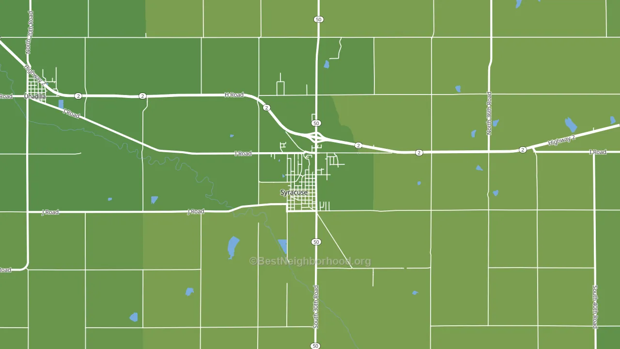 68446, NE block-group voter-turnout map