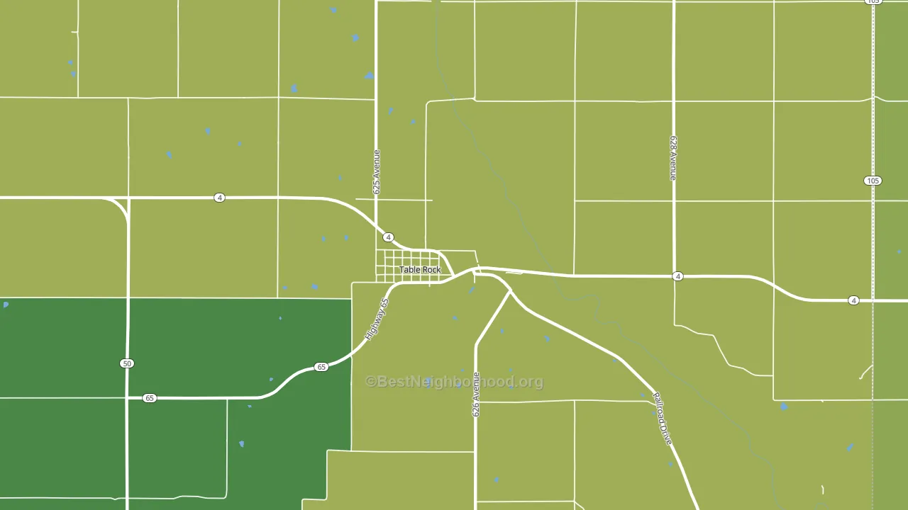 68447, NE block-group voter-turnout map