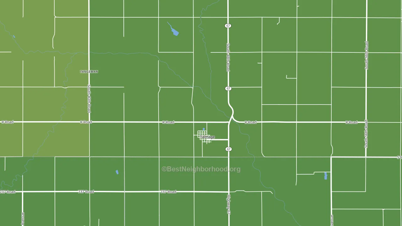 68448, NE block-group voter-turnout map