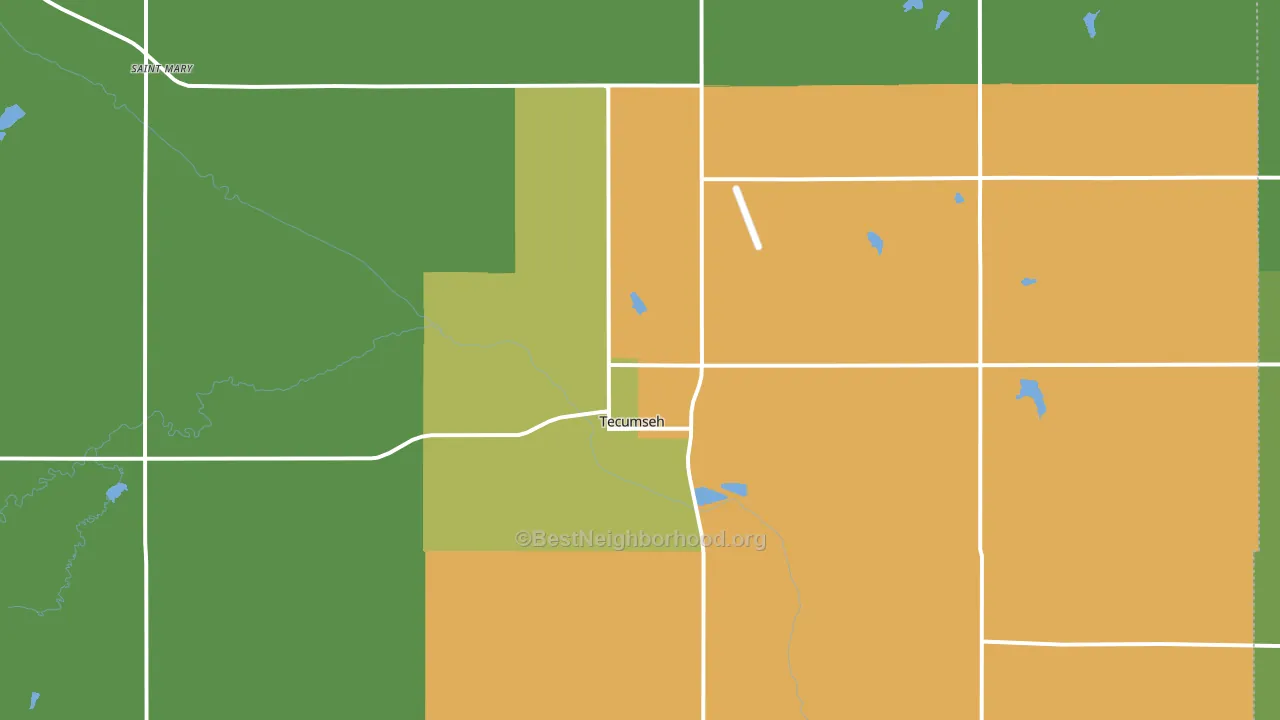 68450, NE block-group voter-turnout map