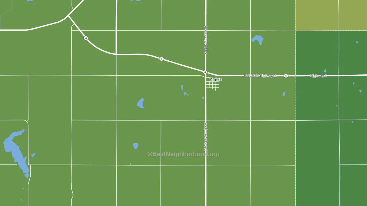 68458, NE block-group voter-turnout map