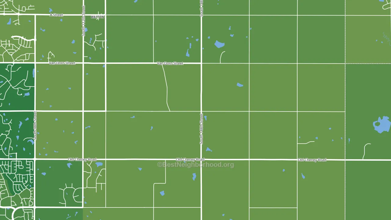 68461, NE block-group voter-turnout map