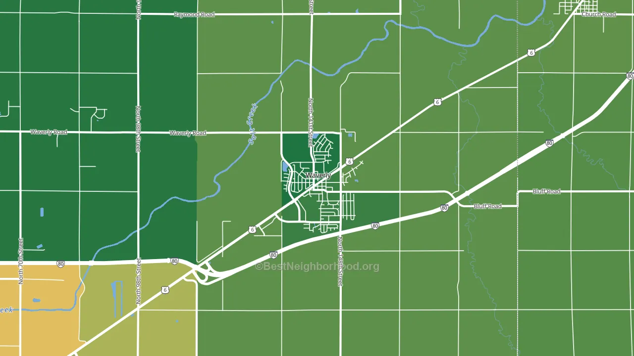 68462, NE block-group voter-turnout map