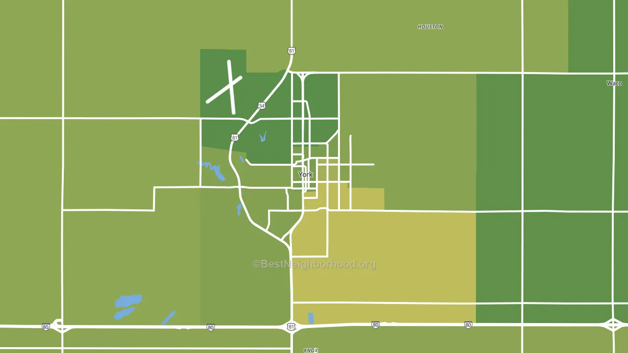 68467, NE block-group voter-turnout map