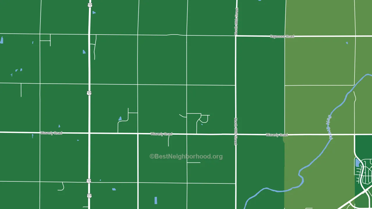 68517, NE block-group voter-turnout map