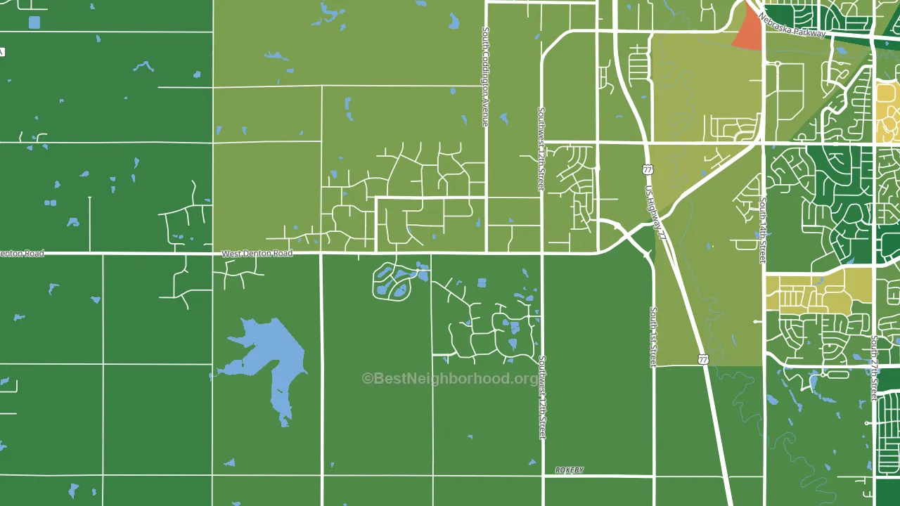 68523, NE block-group voter-turnout map