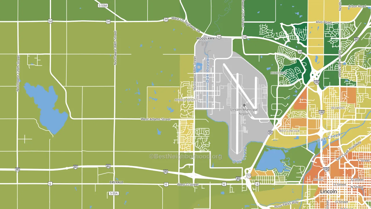 68524, NE block-group voter-turnout map
