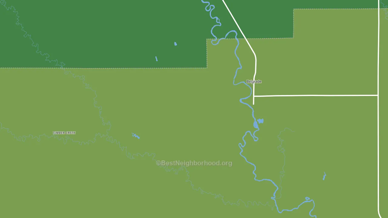 68623, NE block-group voter-turnout map