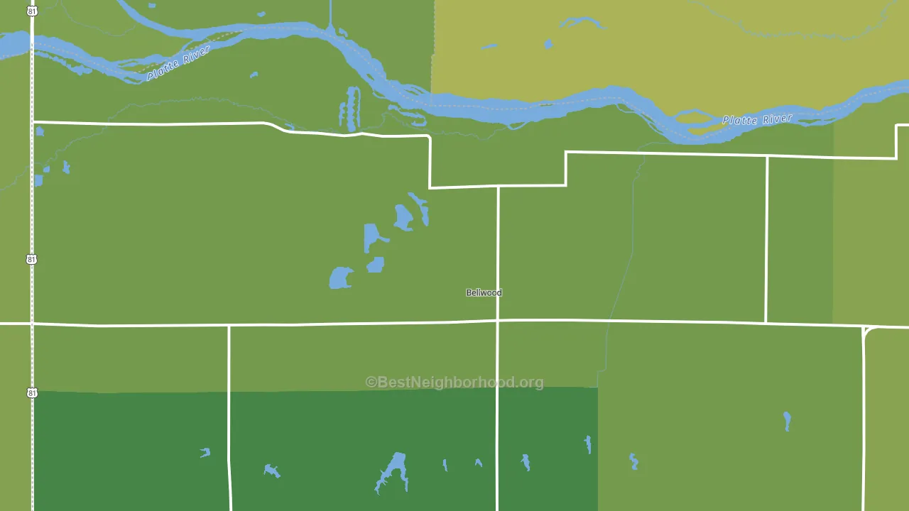 68624, NE block-group voter-turnout map