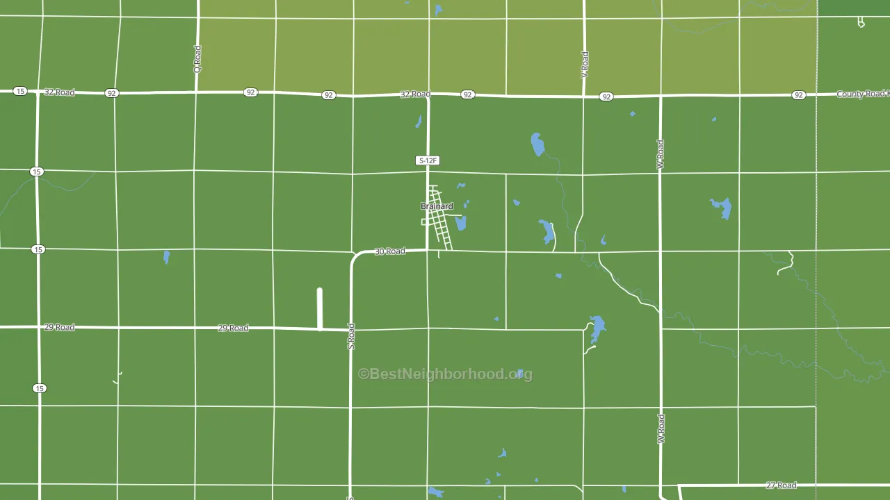 68626, NE block-group voter-turnout map