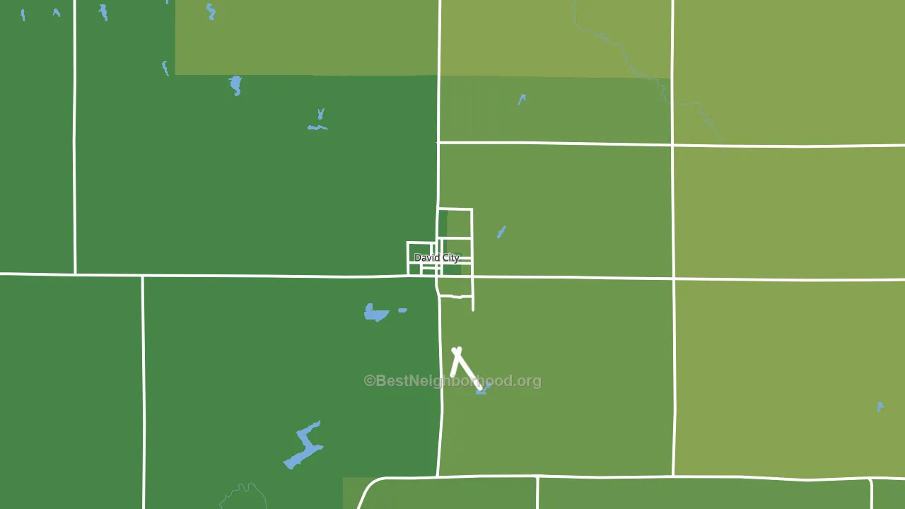 68632, NE block-group voter-turnout map