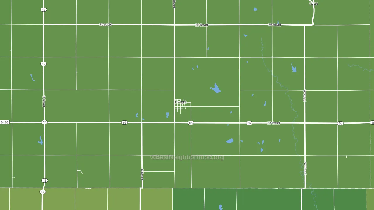 68635, NE block-group voter-turnout map