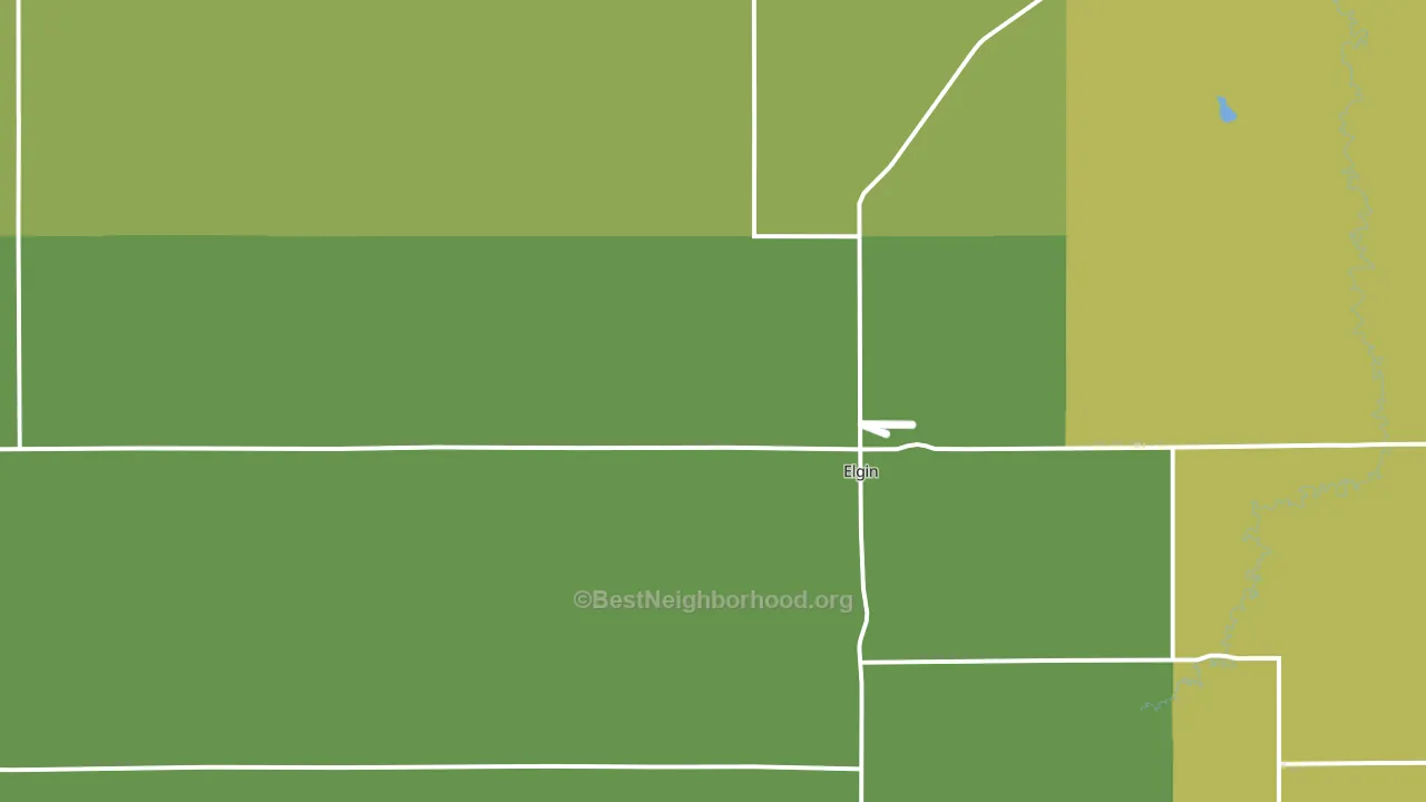 68636, NE block-group voter-turnout map