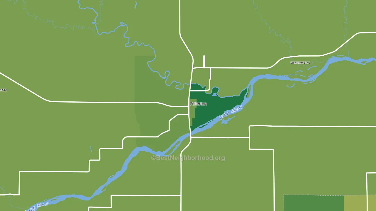 68638, NE block-group voter-turnout map