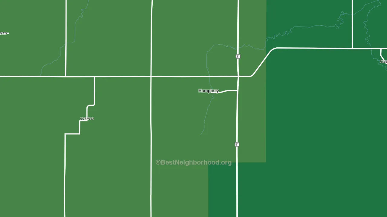 68642, NE block-group voter-turnout map