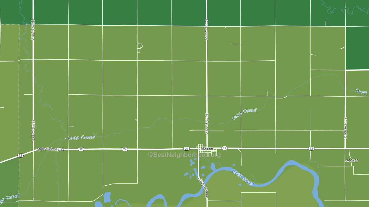 68647, NE block-group voter-turnout map