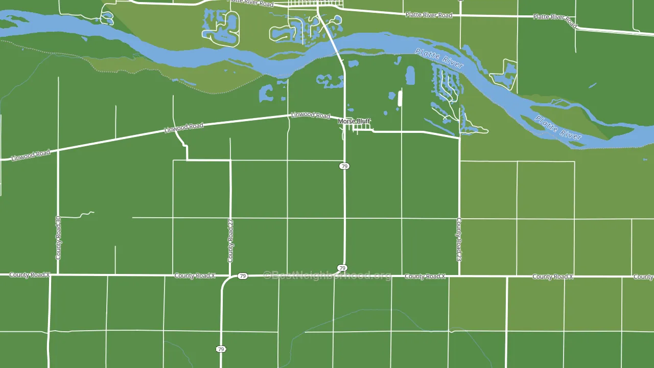 68648, NE block-group voter-turnout map