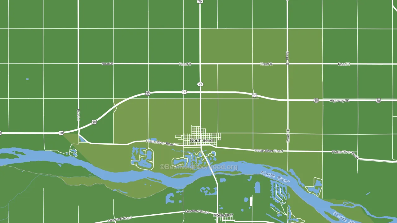 68649, NE block-group voter-turnout map
