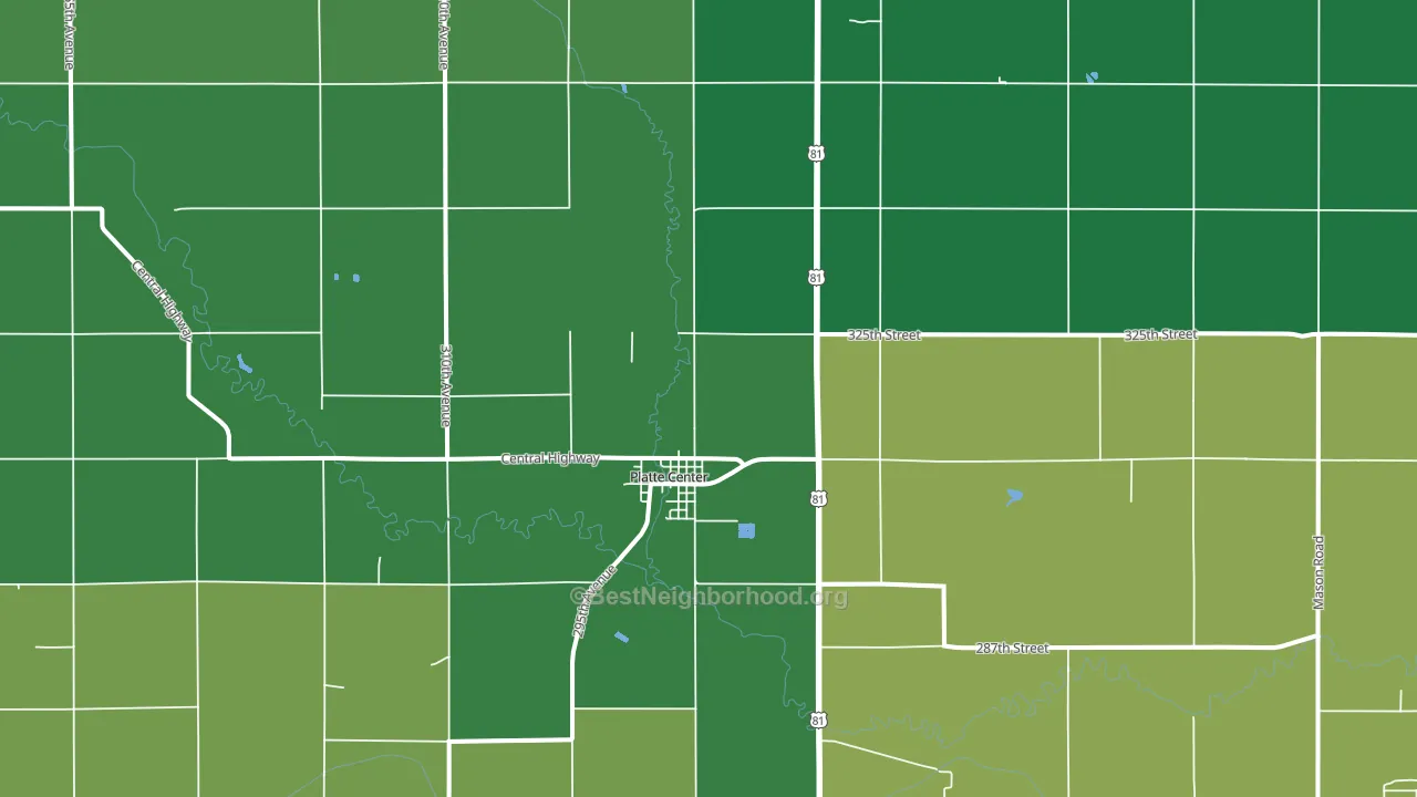 68653, NE block-group voter-turnout map