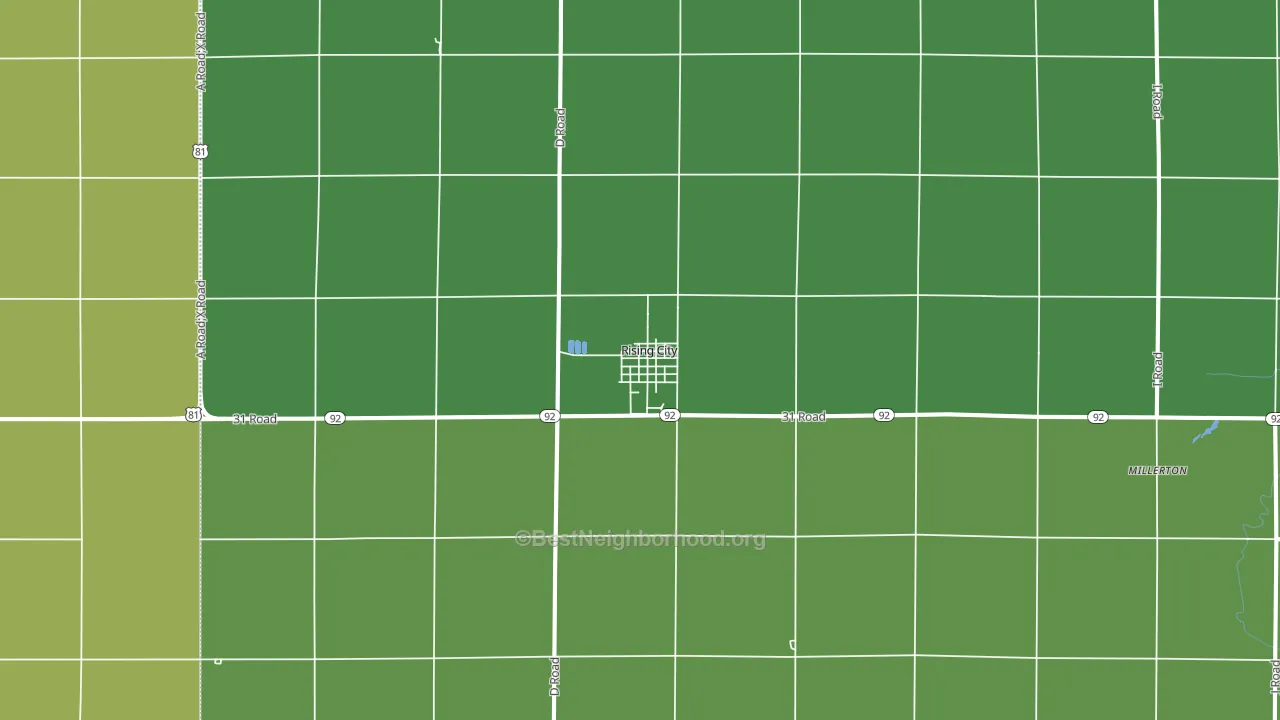 68658, NE block-group voter-turnout map