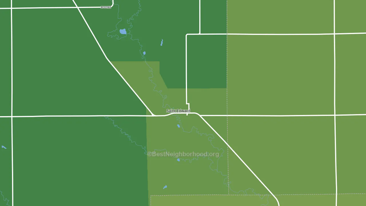 68660, NE block-group voter-turnout map