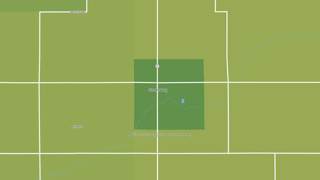 68666, NE block-group voter-turnout map