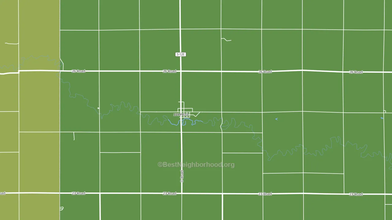 68667, NE block-group voter-turnout map