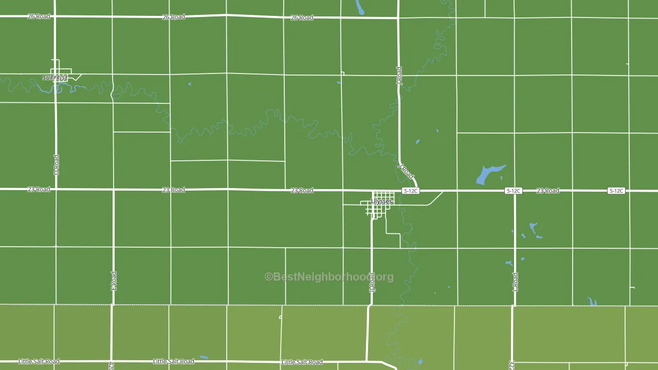 68669, NE block-group voter-turnout map