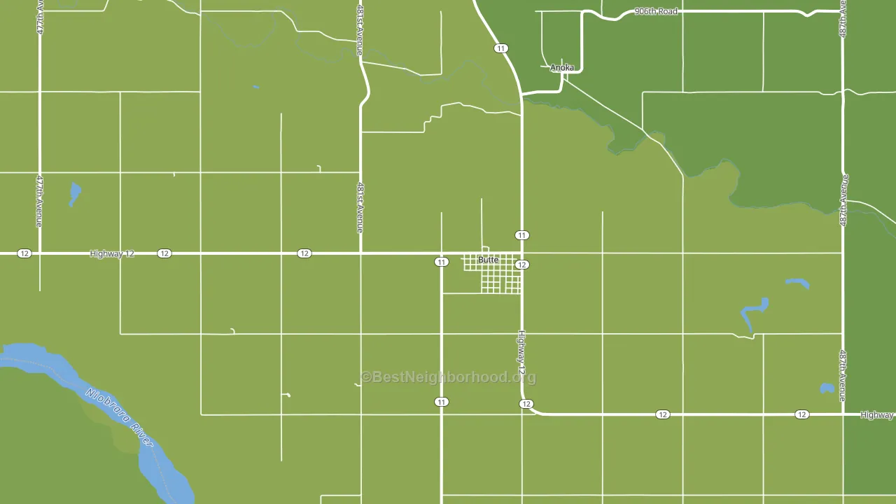 68722, NE block-group voter-turnout map
