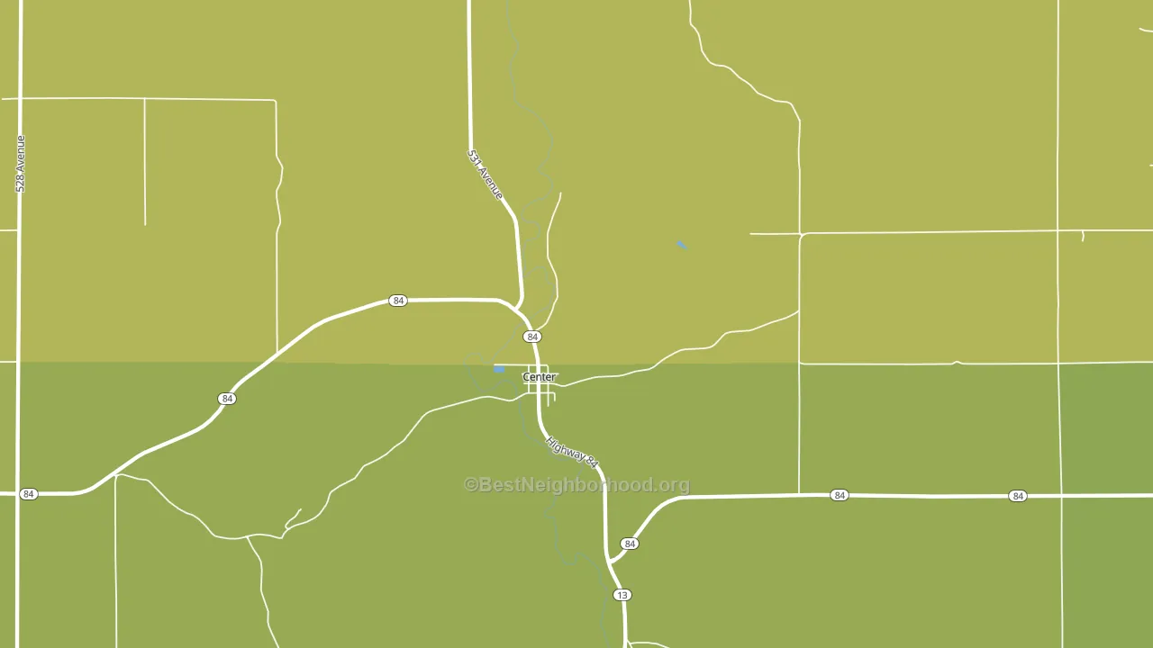 68724, NE block-group voter-turnout map