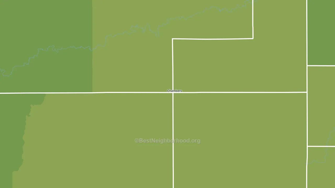 68725, NE block-group voter-turnout map