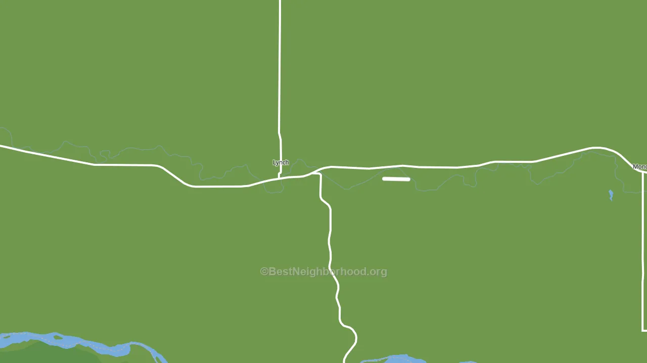 68746, NE block-group voter-turnout map