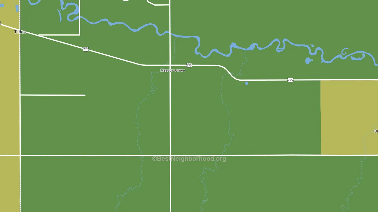 68752, NE block-group voter-turnout map
