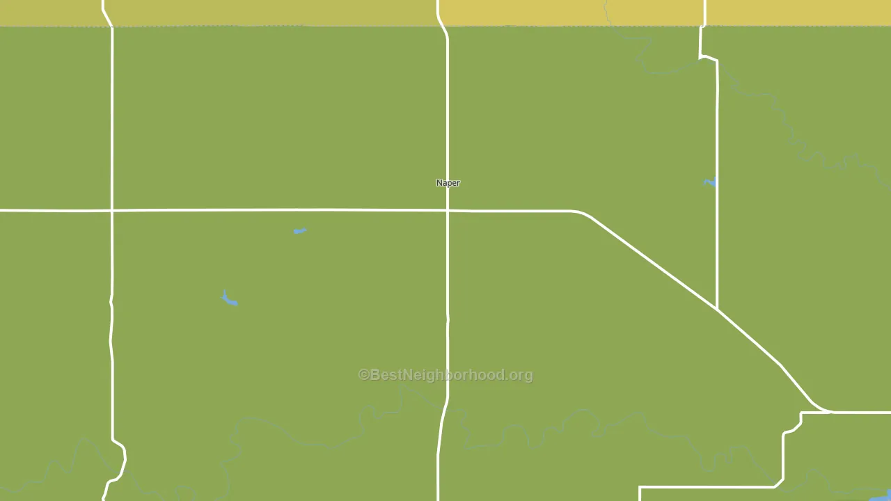 68755, NE block-group voter-turnout map