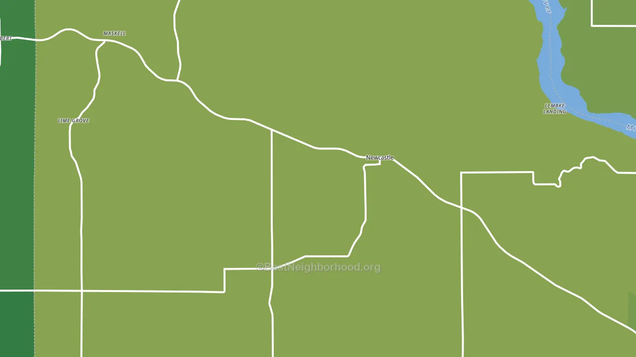 68757, NE block-group voter-turnout map