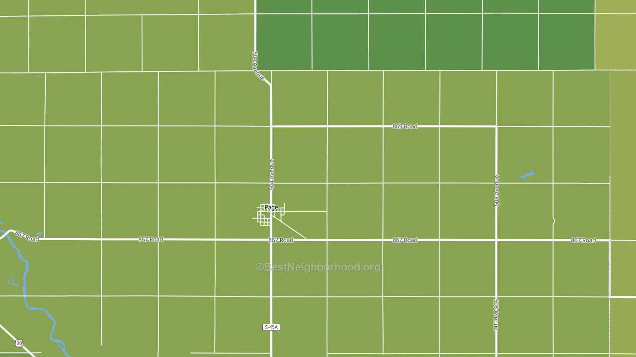 68766, NE block-group voter-turnout map