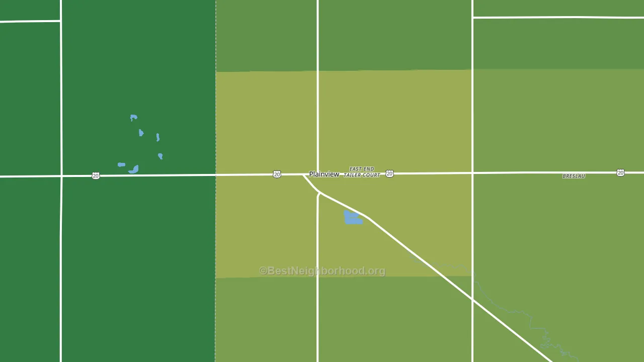 68769, NE block-group voter-turnout map