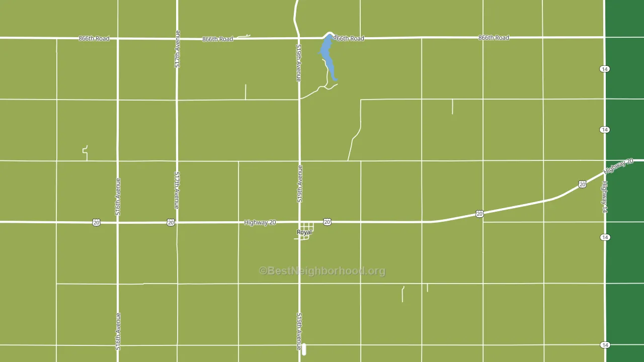 68773, NE block-group voter-turnout map